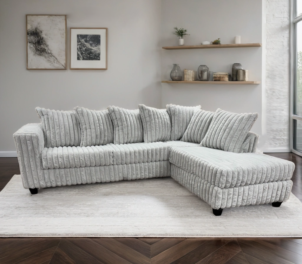 Jane Sectional with LED Lights – FREE TV or Area Rug!