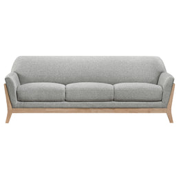 Vaughn Fabric Upholstered Flared Arm Sofa Grey