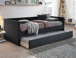 Sadie Daybed Arm Black Velvet