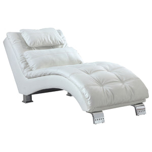 Dilleston Faux Leather Upholstered Tufted Chaise