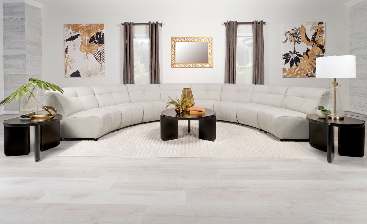 Charlotte  Upholstered Modular Sectional Sofa Ivory
