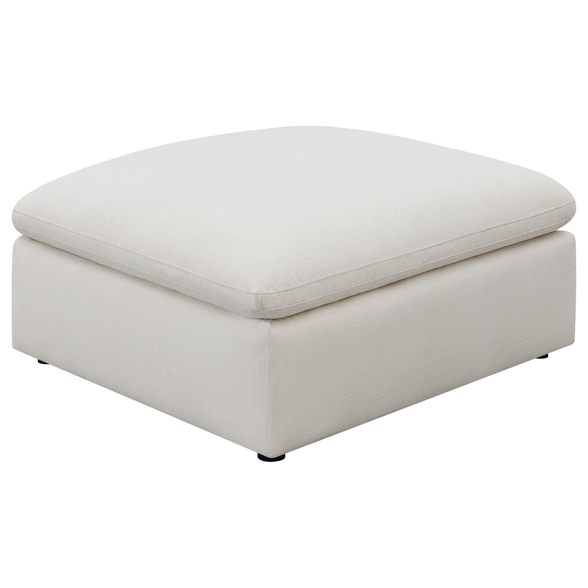 Hobson Square Upholstered Ottoman Charcoal