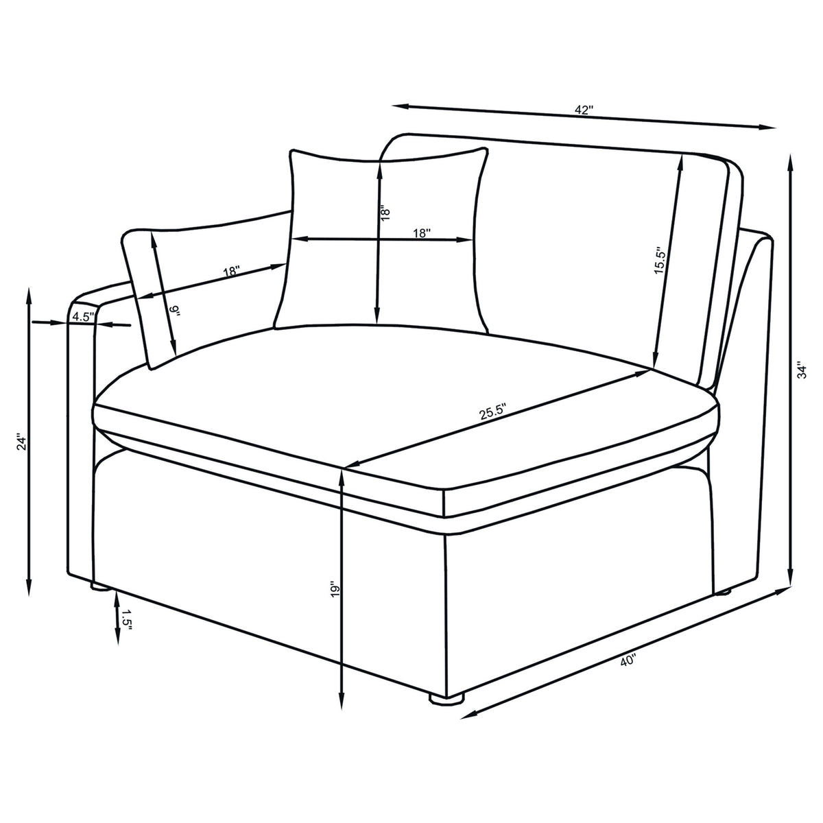 Hobson Upholstered Modular Sectional Sofa