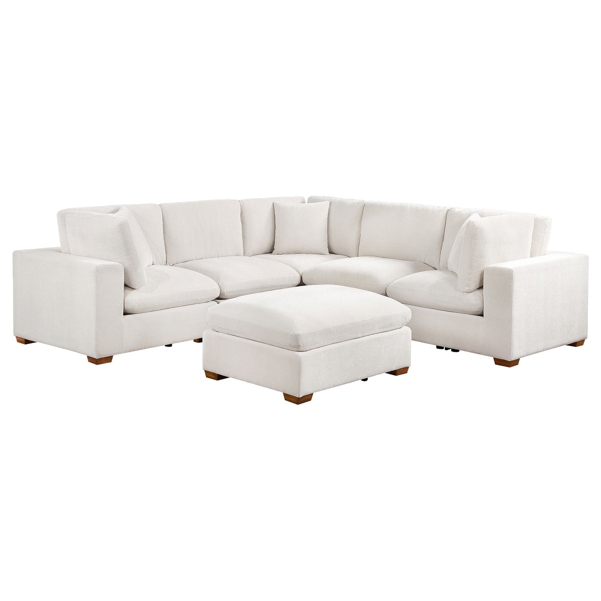 Lakeview  Upholstered Modular Sectional Chocolate