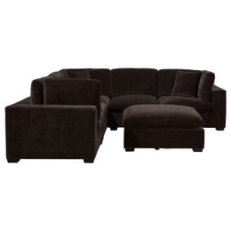 Lakeview  Upholstered Modular Sectional Chocolate