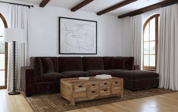 Lakeview  Upholstered Modular Sectional Chocolate