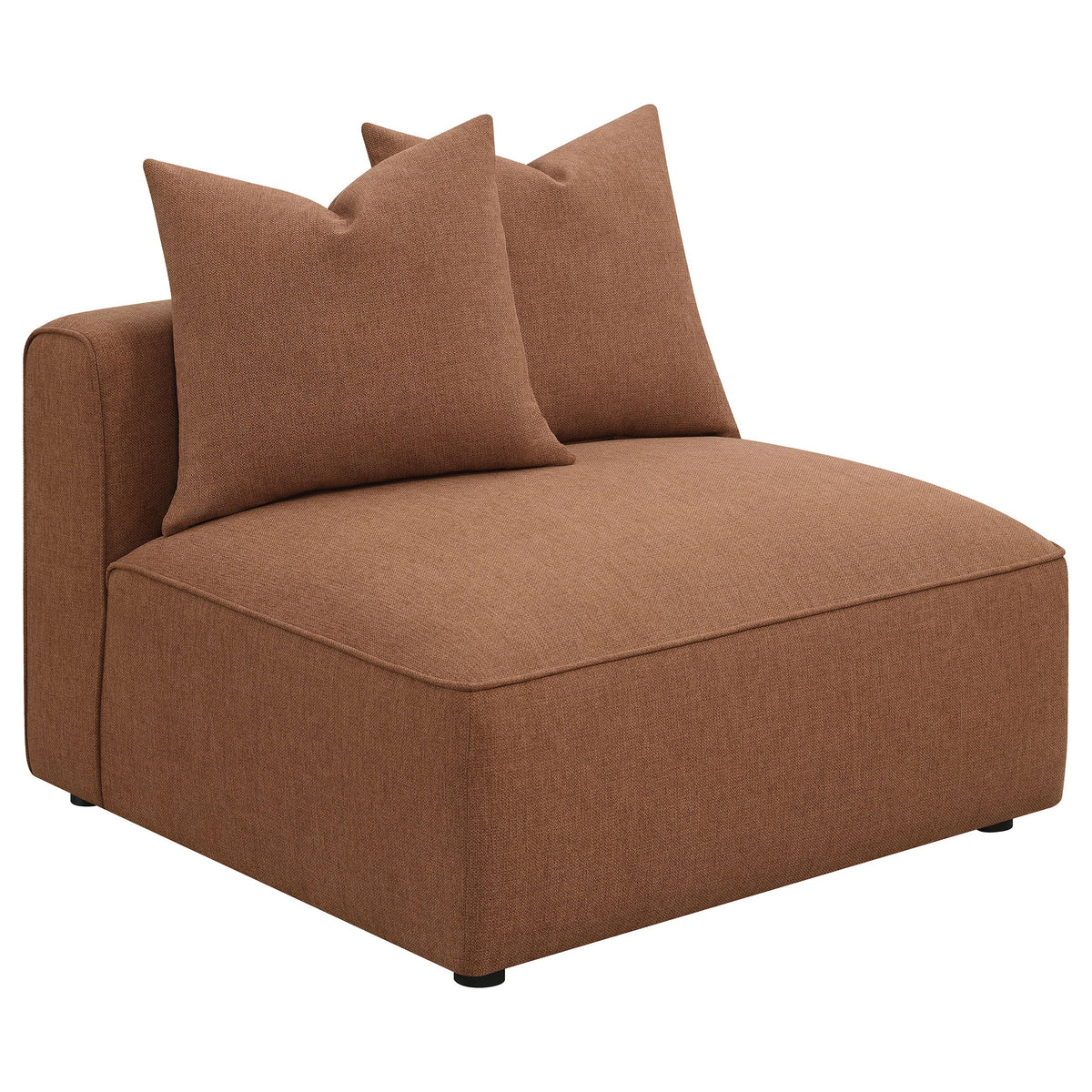 Jennifer Upholstered Armless Chair Grey