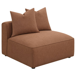 Jennifer Upholstered Armless Chair Grey
