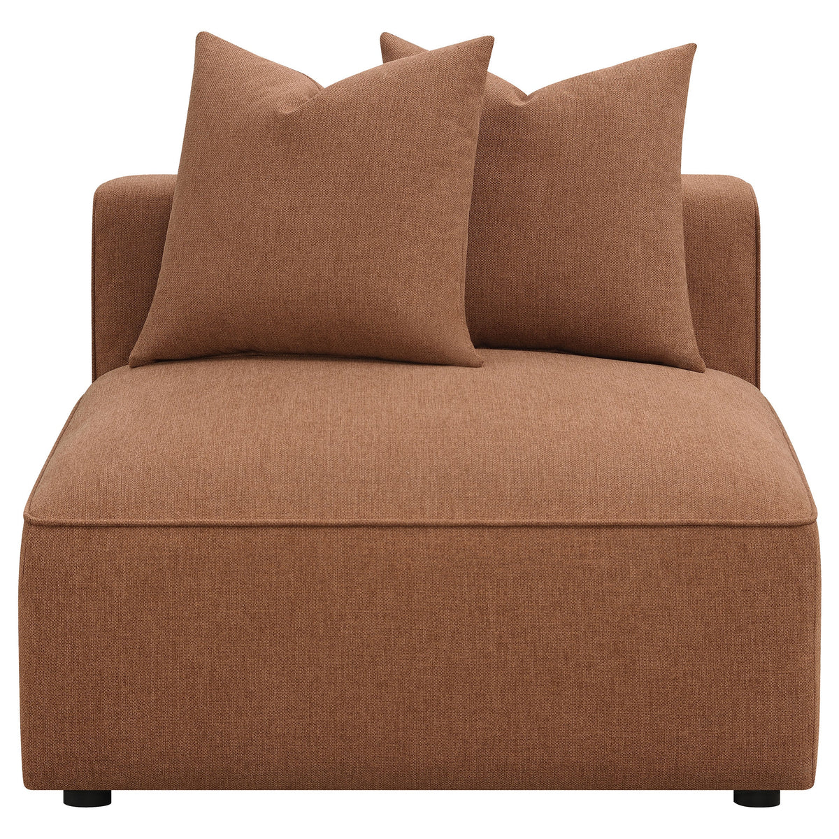 Jennifer Upholstered Armless Chair Grey