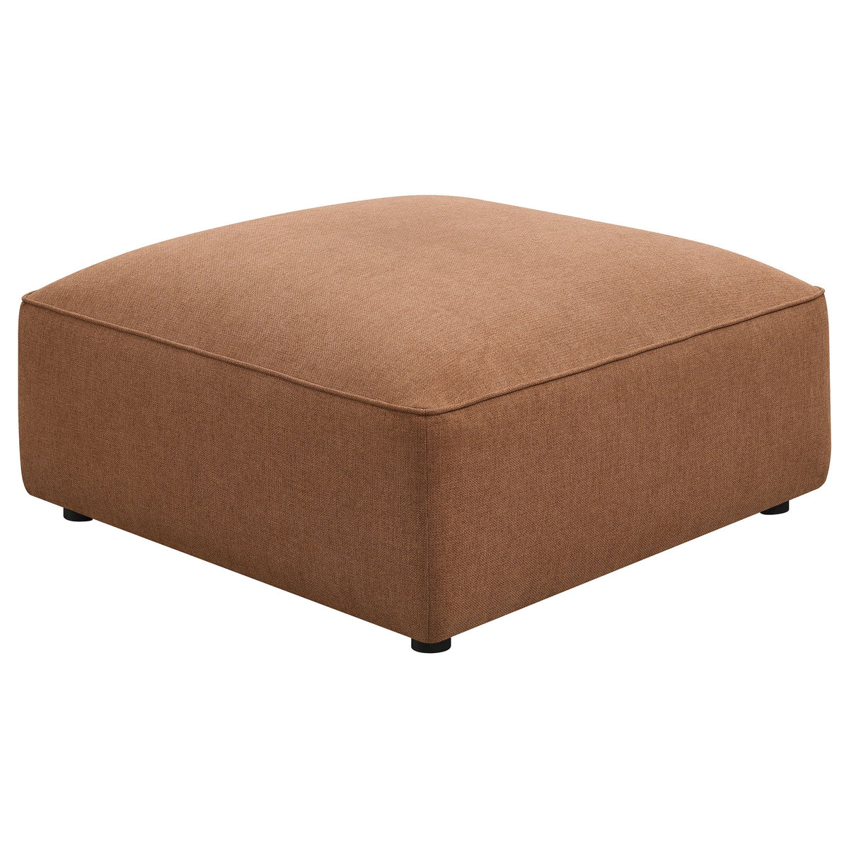 Jennifer Square Upholstered Ottoman Grey