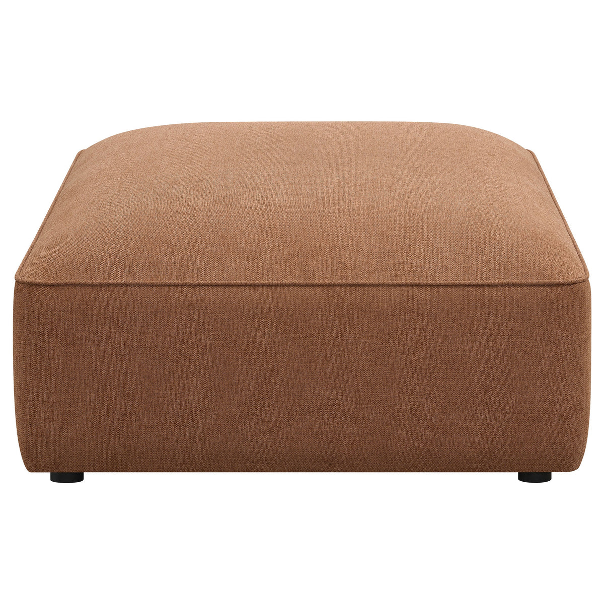 Jennifer Square Upholstered Ottoman Grey
