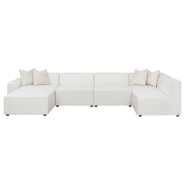 Freddie  Upholstered Modular Sectional Sofa Pearl