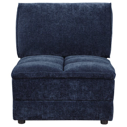 Atlantic 6-piece Upholstered Modular Sectional Sofa Blue