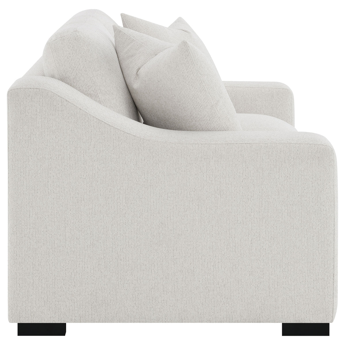 Ashlyn Fabric Upholstered Track Arm Loveseat Sand