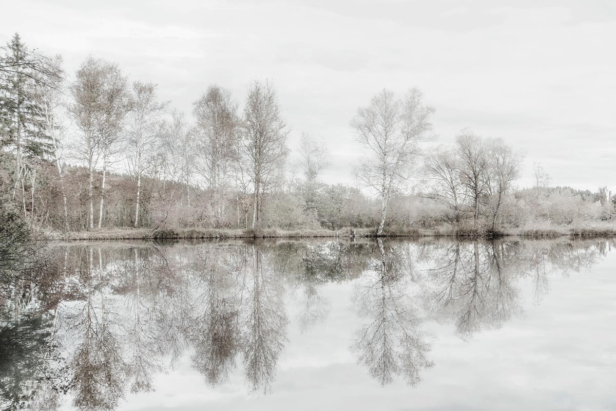 Taupe Water Mirror By Irene Weisz Giclee Canvas