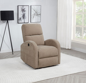 Grant Fabric Upholstered Power Recliner Chair Camel