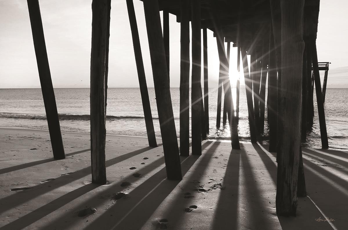 Sunrise At The Pier By Lori Deiter Giclee Canvas