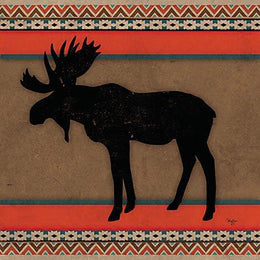 Out West Moose By Mollie B. Giclee Canvas
