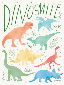 Dino-Mite By Rachel Nieman Giclee Canvas