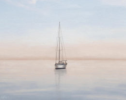 Quiet Morning Sail I By Elizabeth Medley Giclee Canvas