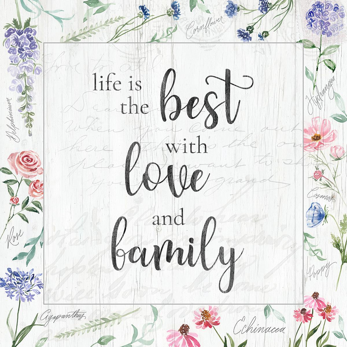 Love And Family By Kristen Brockmon Giclee Canvas