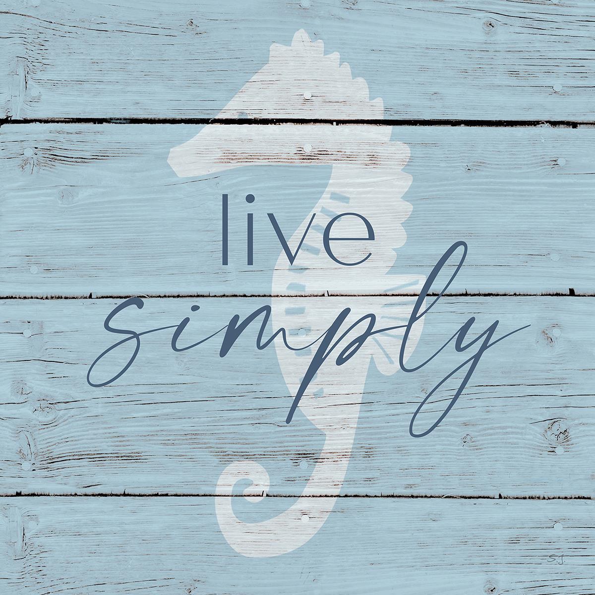 Live Simply By Susan Jill Giclee Canvas