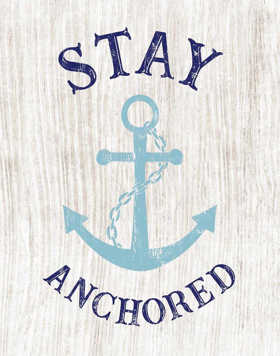 Stay Anchored By Cad Designs Giclee Canvas