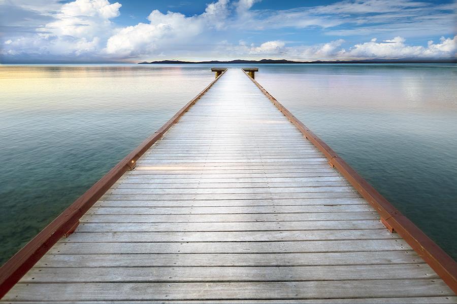 Long View Pier By Danita Delimont Giclee Canvas
