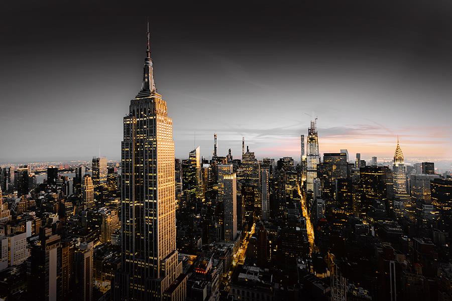 Goodnight Ny By Cad Design Giclee Canvas