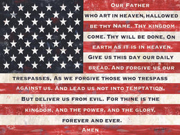 Our Father Flag By Annie Lapoint Giclee Canvas