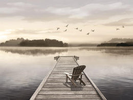 Peaceful Lake Day By Amber Sterling Giclee Canvas