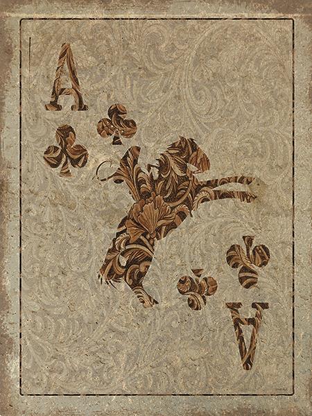 Old Wild West Ace By Cindy Jacobs Giclee Canvas