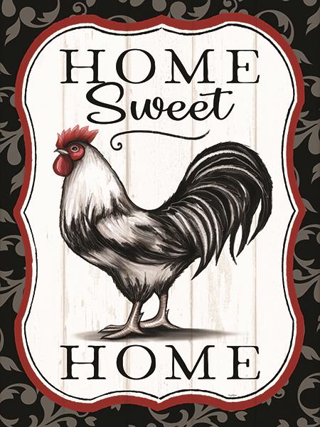 Home Sweet Home Rooster By Elizabeth Tyndall Giclee Canvas