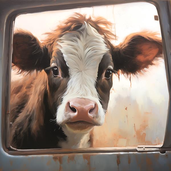 Peeking In By Heidi Kuntz Giclee Canvas
