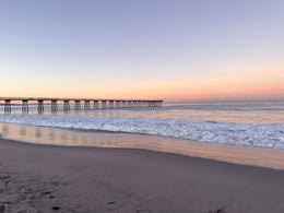 Hermosa Beach Pier By Kathy Mansfield Giclee Canvas
