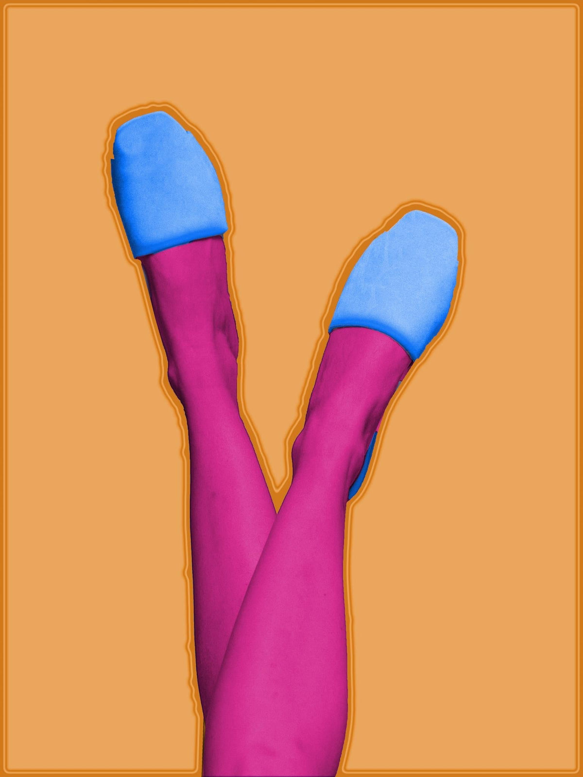 Neon Flats Giclee Canvas