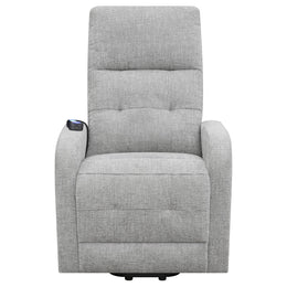 Howie Upholstered Power Lift Massage Chair Charcoal