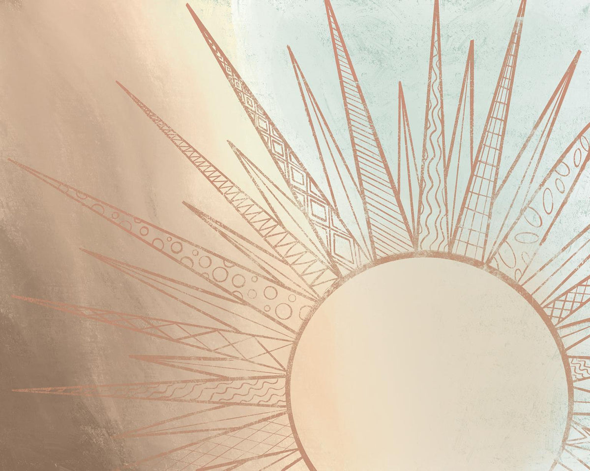 Celestial Sun Rising By Elizabeth Medley Giclee Canvas