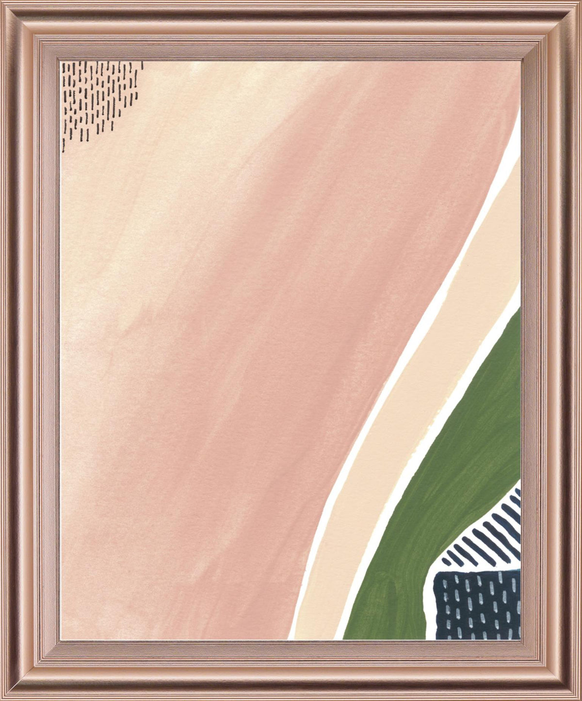 Simple Marks Ii By Regina Moore 28X34 Framed Print