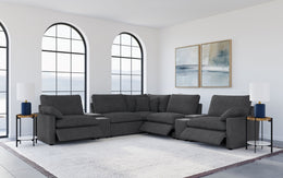 Collins  Modular Power Reclining Sectional Dark Grey