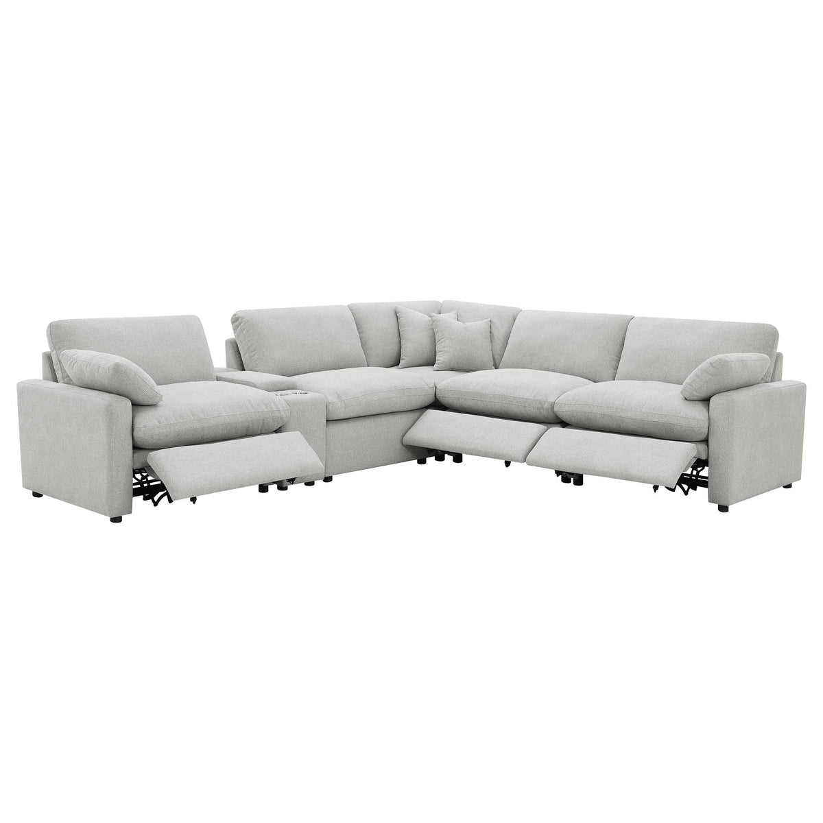 Collins  Modular Power Reclining Sectional Dark Grey