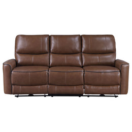 Greenfield Upholstered Power Reclining Sofa Dove Grey