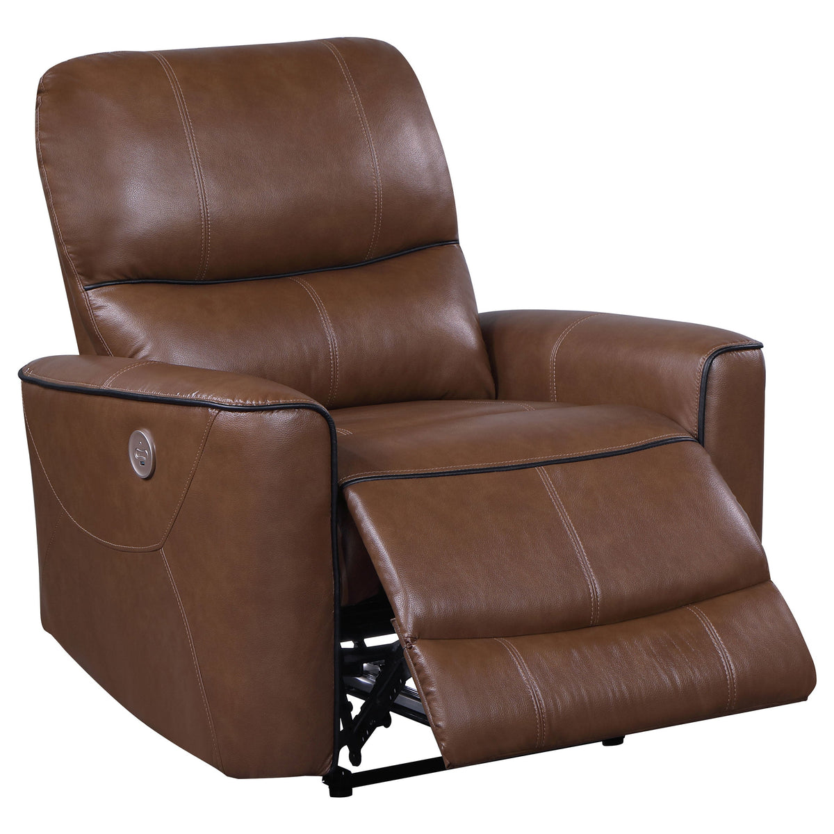 Greenfield Upholstered Power Recliner Chair Dove Grey