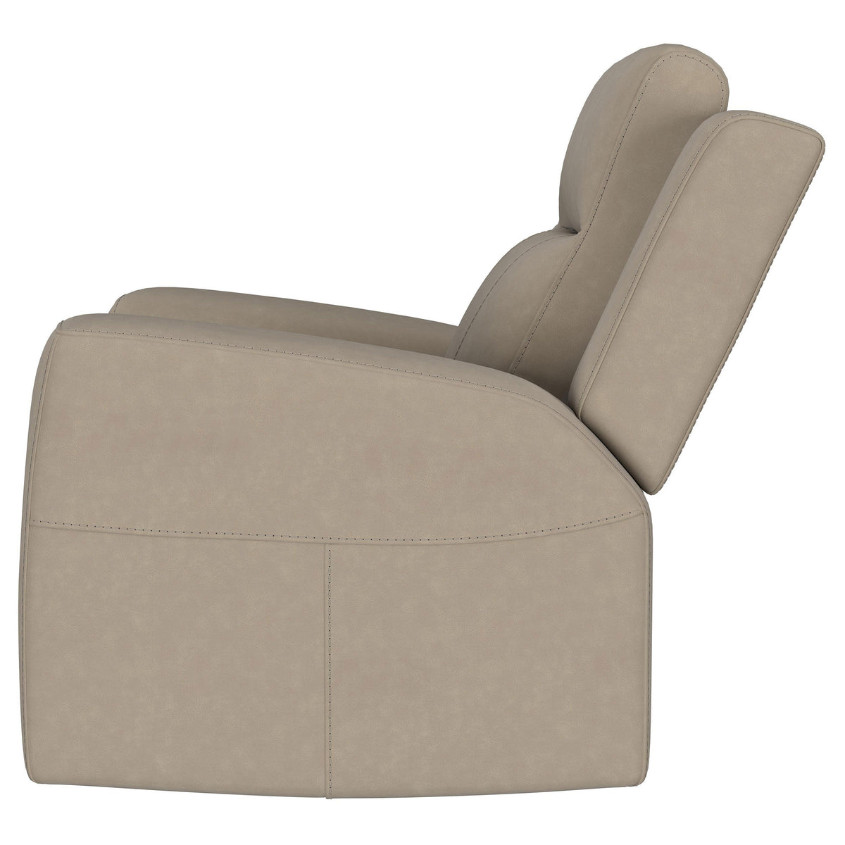 Brentwood Upholstered Recliner Chair Dark Charcoal