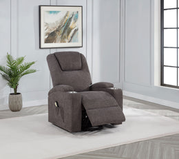 Louie Chenille Upholstered Power Lift Massage Chair