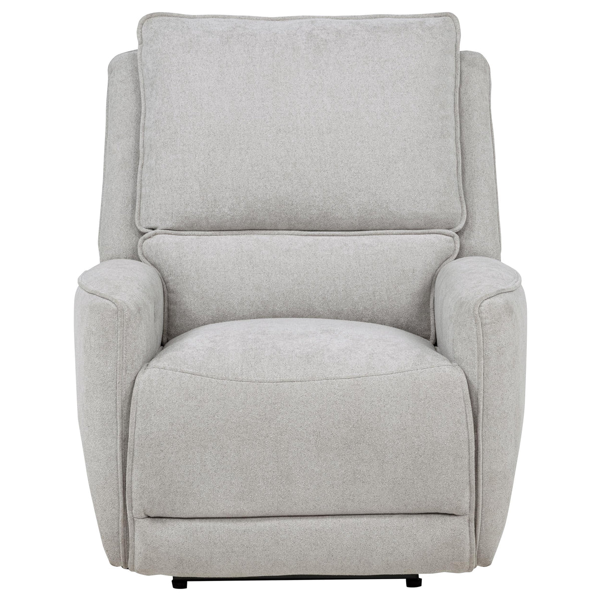 Sylmar Chenille Upholstered Power Recliner Dove Grey