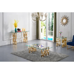 Meridian Pierre Gold End Table
