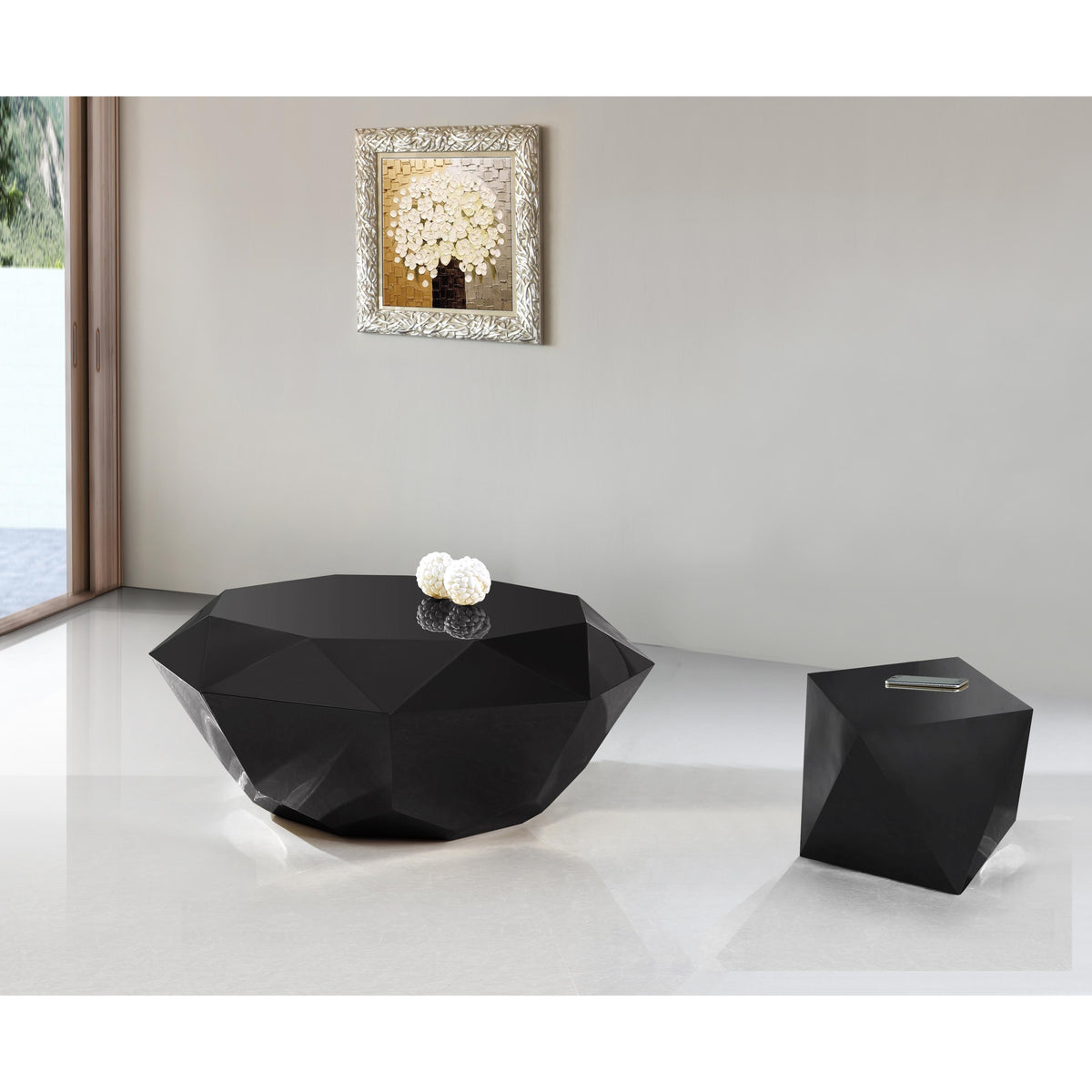Meridian Gemma Matte Black Coffee Table