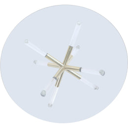 Meridian Mercury Acrylic/Gold End Table