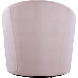 Meridian Alessio Pink Velvet Accent Chair